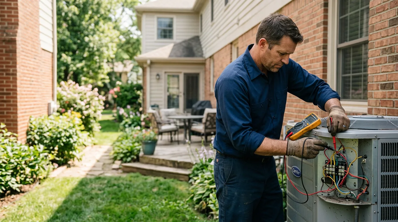 HVAC technician working near Perdido, AL